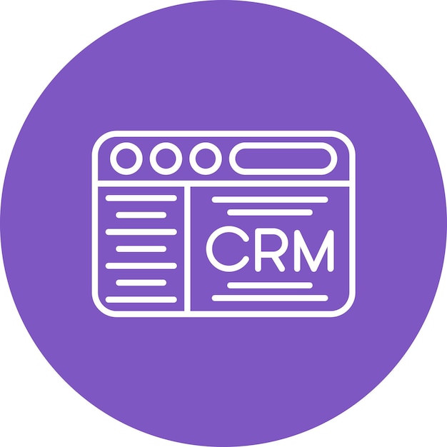 CRM アイコンのベクトル画像はセールスのために使用できます