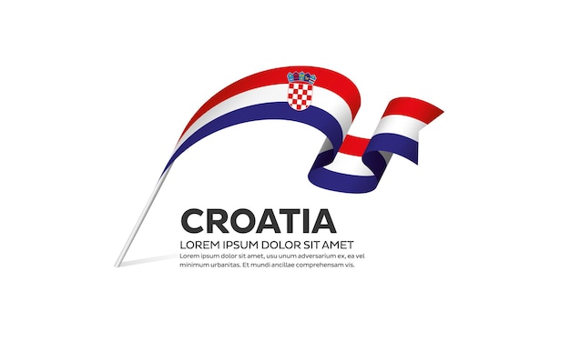 Croatia flag vector