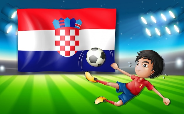 Croatia football player template