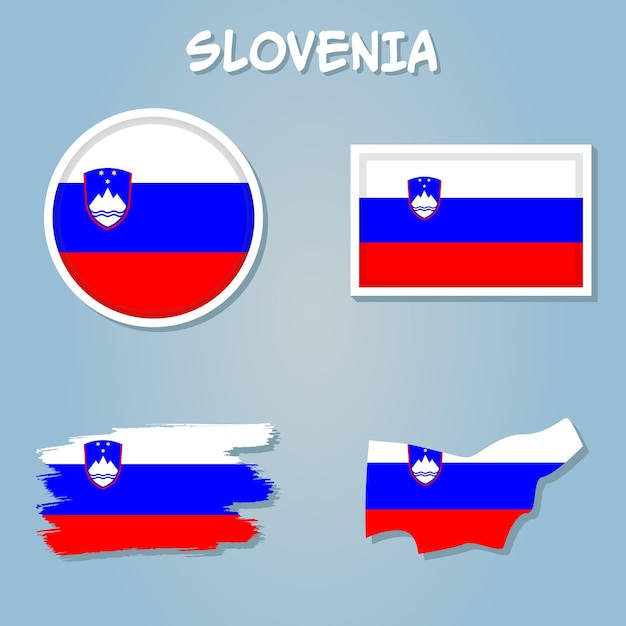 Vector croatia map with croatian flag background