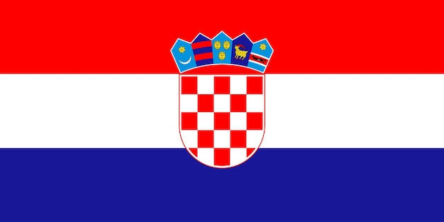 Vector croatia national flag