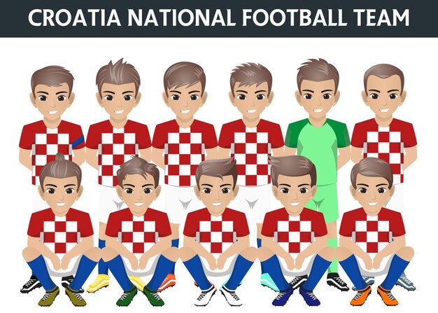 Premium Vector - Croatia national football team