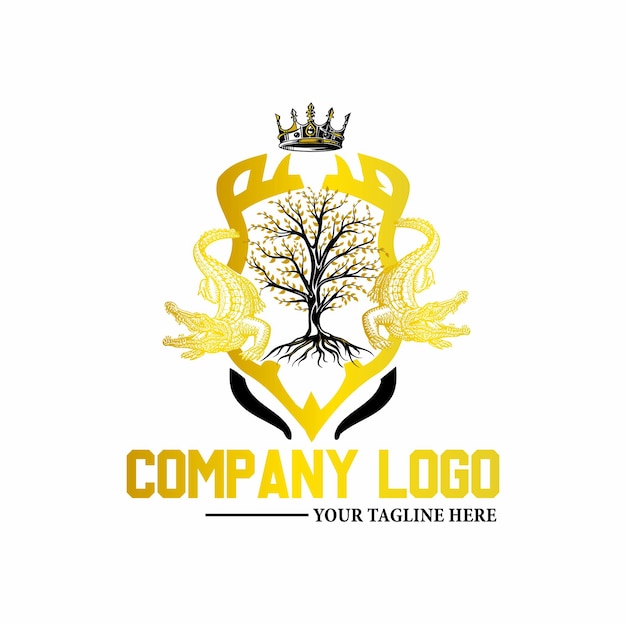 Crocodile company logo design