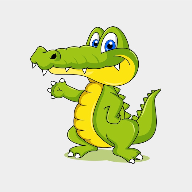 Crocodile funny mascot