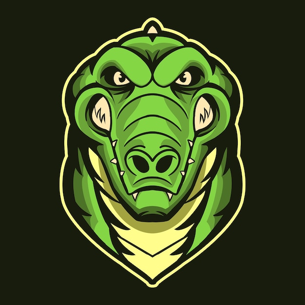 Vector crocodile head