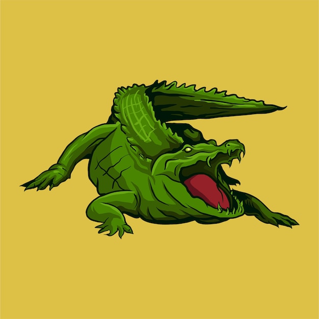 Crocodile illustration vector