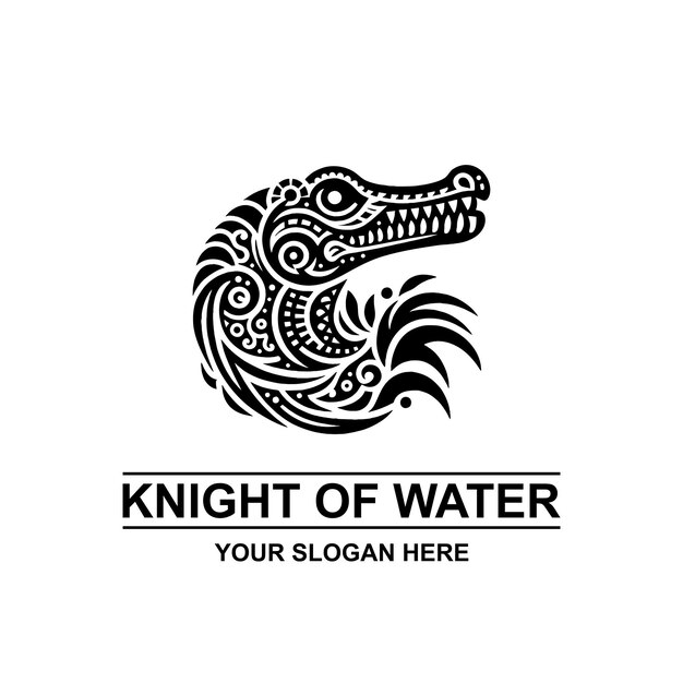 Crocodile Logo in Mexican Style