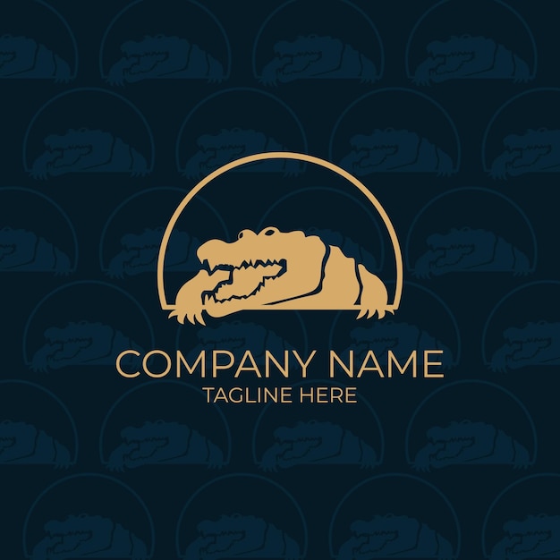 Crocodile logo vector