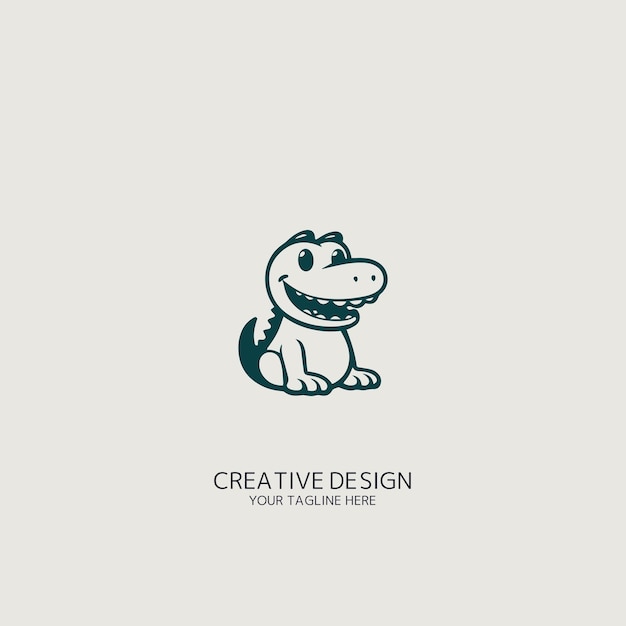 Vector crocodile logo vector