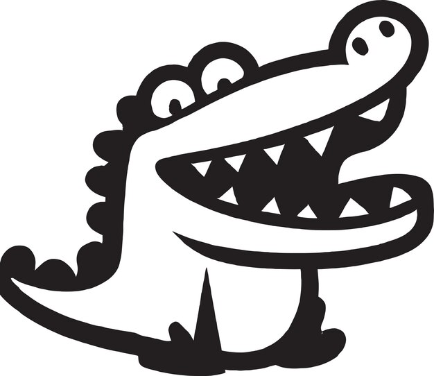 Vector crocodile mascot vector