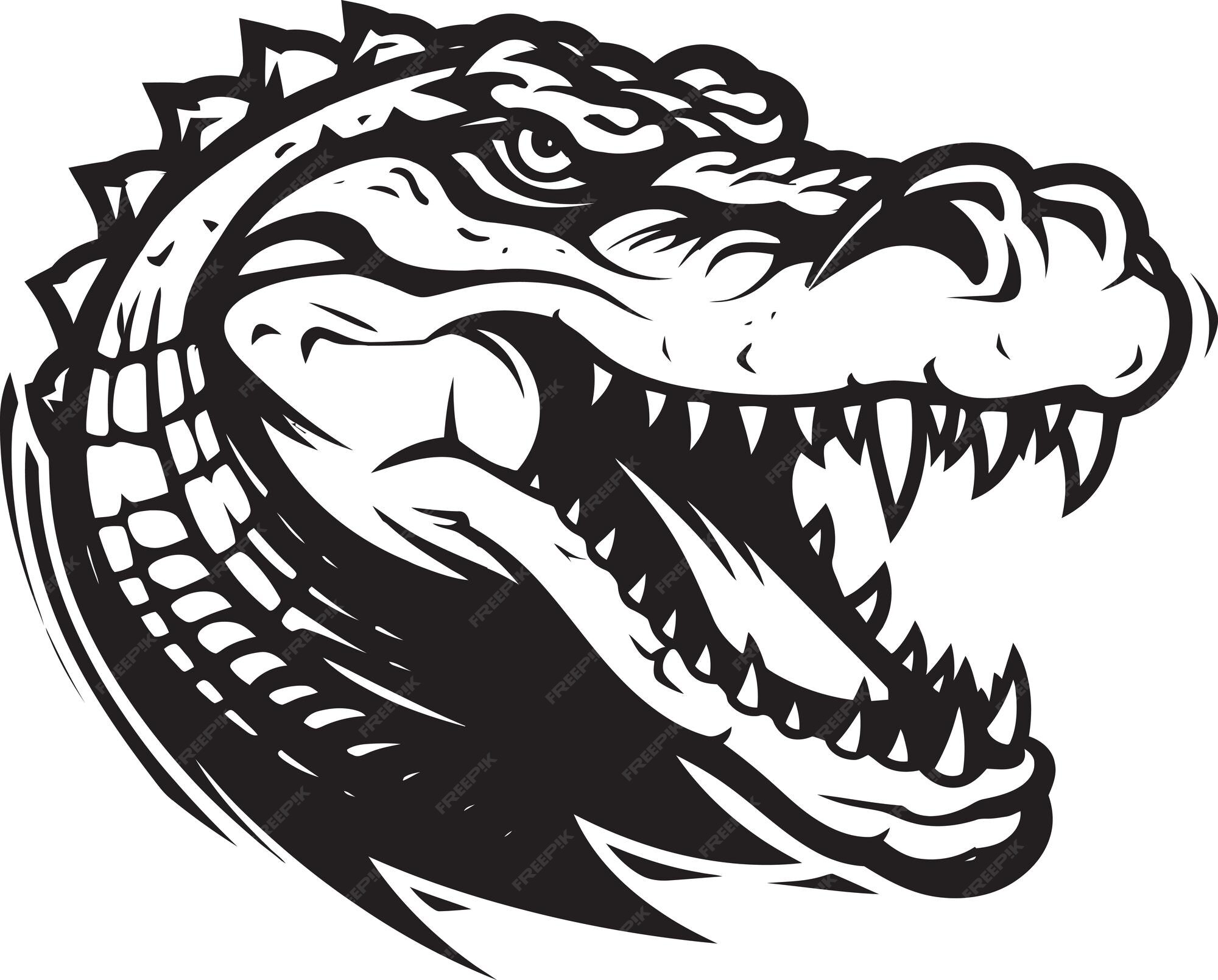 Premium Vector | The crocodile's lethal bite force