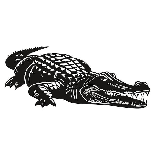 Crocodile vector 6