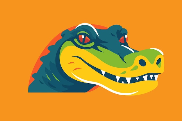 crocodile with a smile illustration