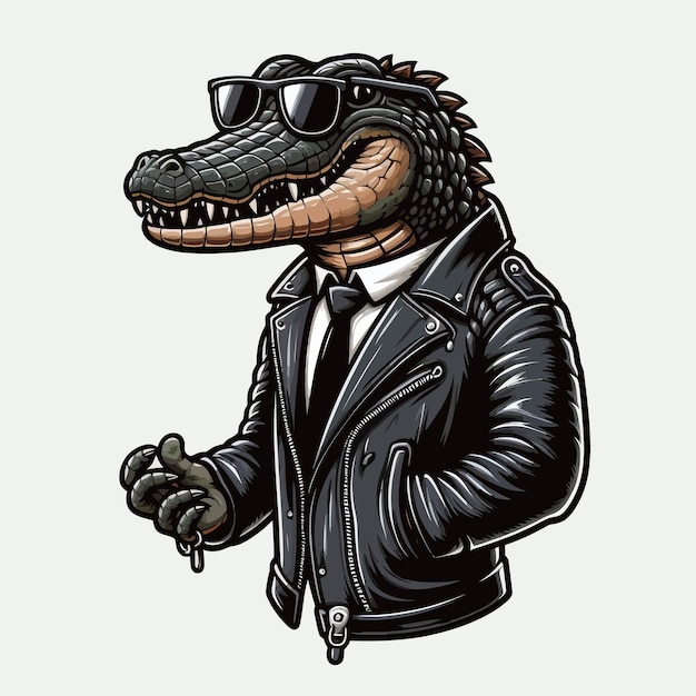 Vector crocodile