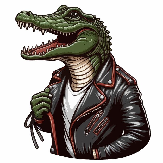 Vector crocodile