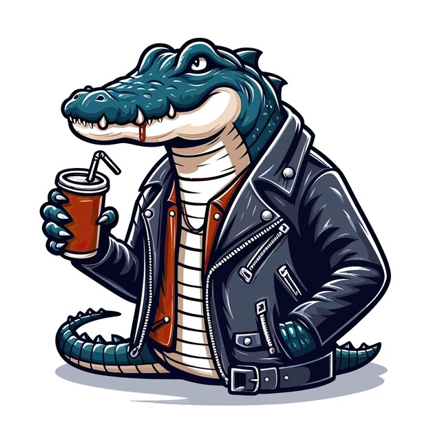 Vector crocodile