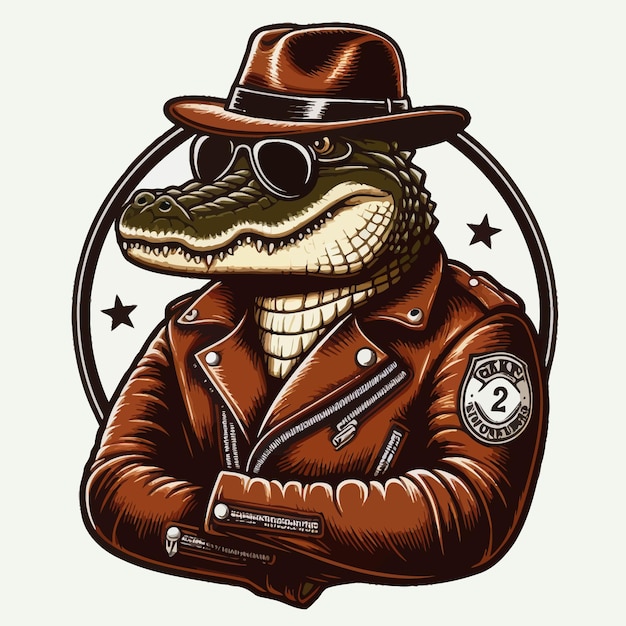 Vector crocodile