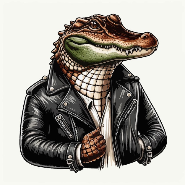 Vector crocodile