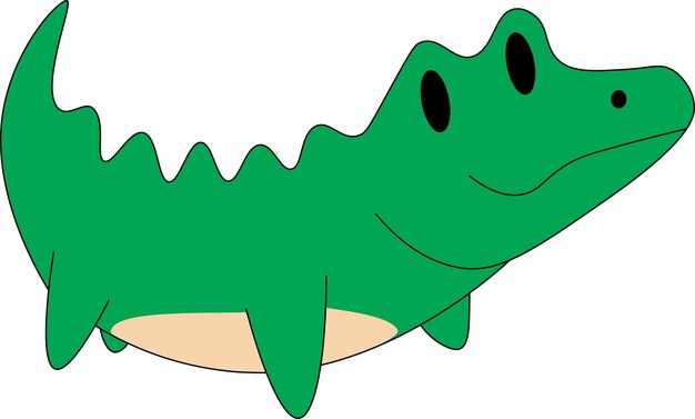 Vector crocodile