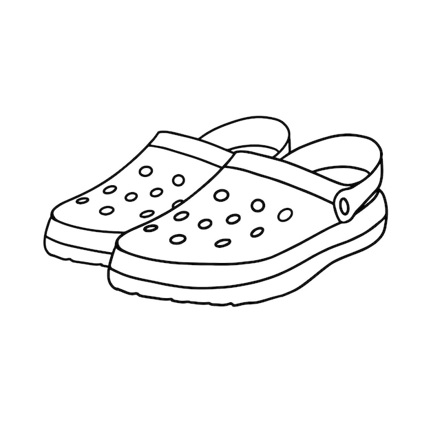 Crocs, изолированные на белом фоне