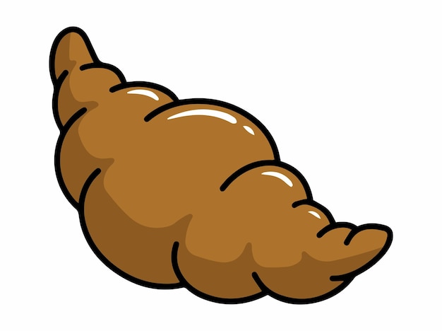 Croissant Bread Fast Food Clipart Illustration