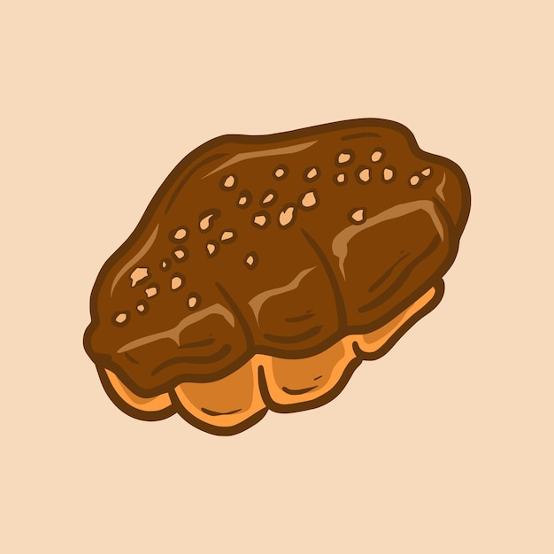 Vector croissant vector chocolate full