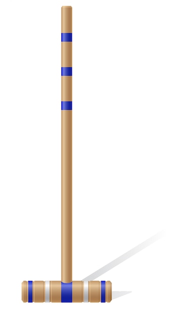 Croquet mallet vectorillustratie