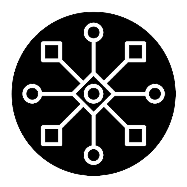 Cross Channel Glyph effen zwarte afbeelding