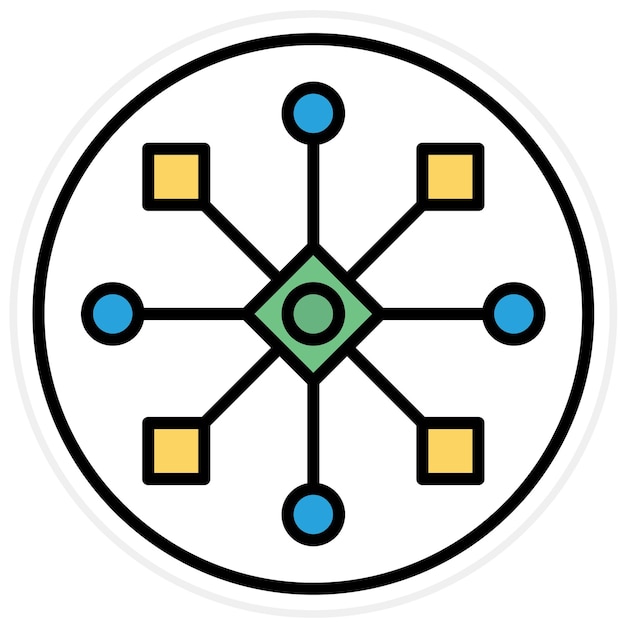 Cross Channel Icon vector afbeelding Kan worden gebruikt voor Social Media Agency
