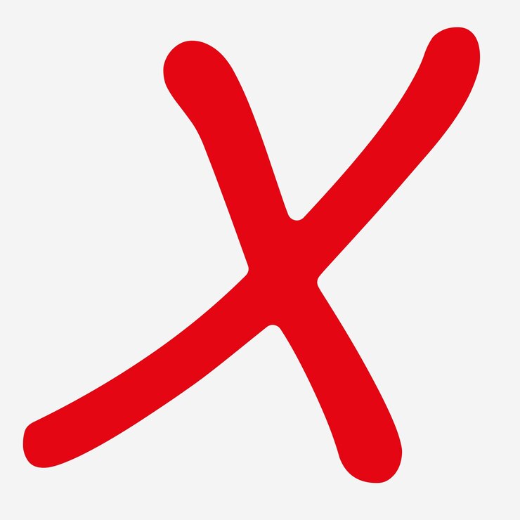 Vector cross check symbol vector illustration