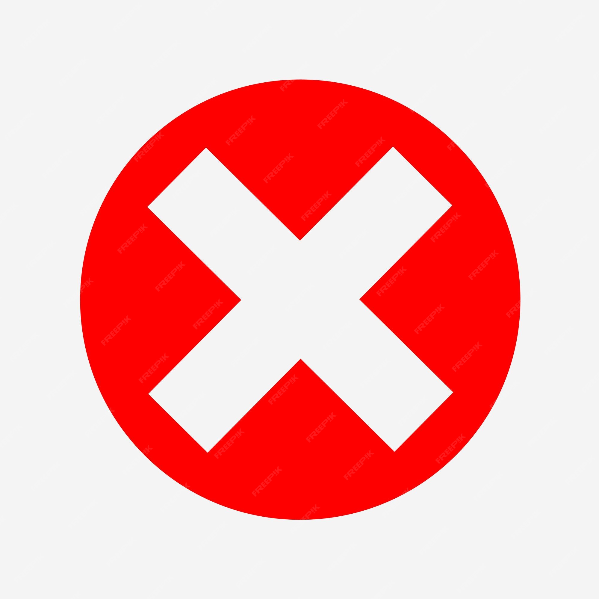 Premium Vector  Cross check symbol