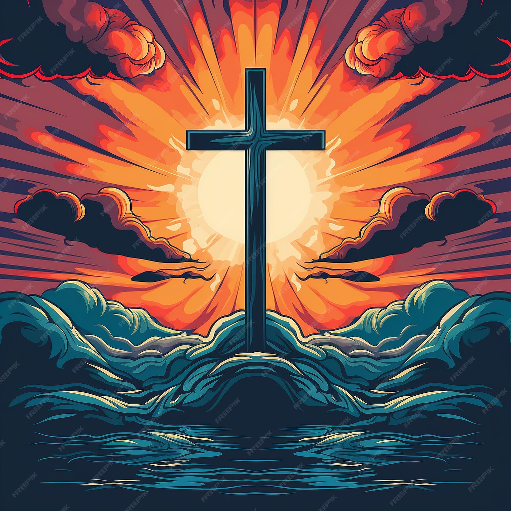 Premium Vector | Cross illustration