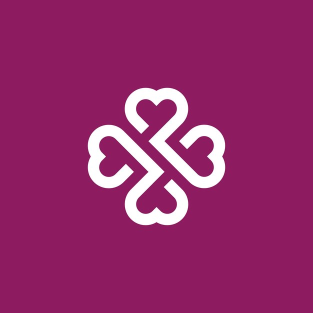 cross love logo simple and elegant heart and cross monogram