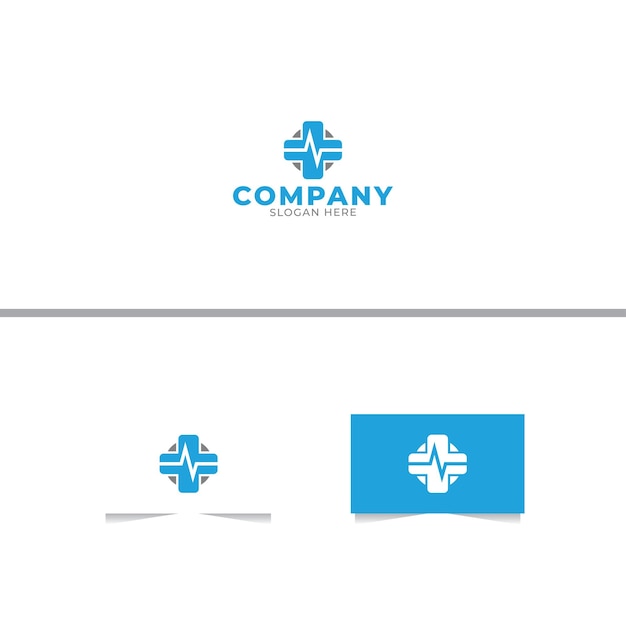 Cross Medical Logo Design Template