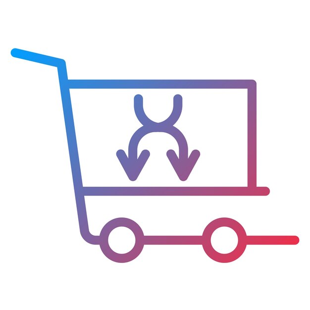 Cross selling icon vector image can be used for merchandising