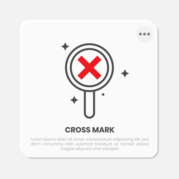 cross sign minimalistic illustration design