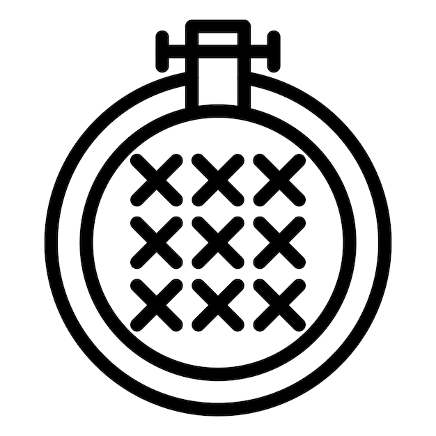 Cross Stitch Icon Style