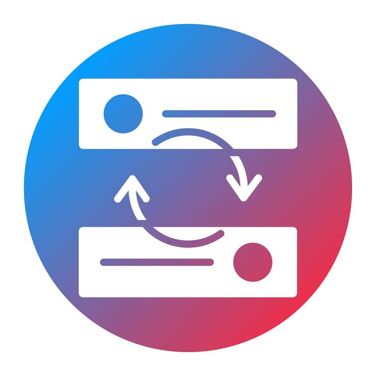 Vector cross validation icon vector image can be used for data science