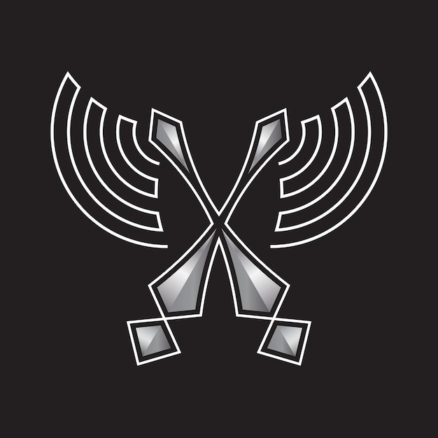 Cross Wifi Axe Logo