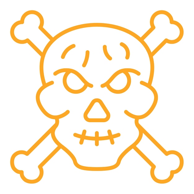 Vector crossbones icon