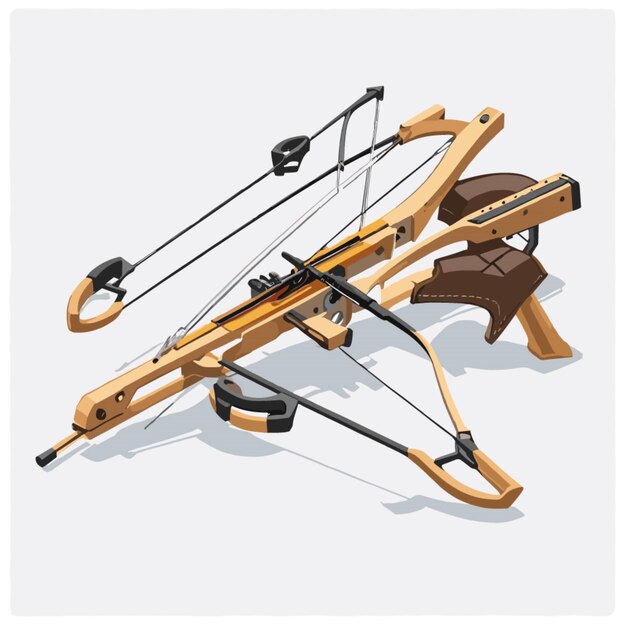 crossbows vector on a white background