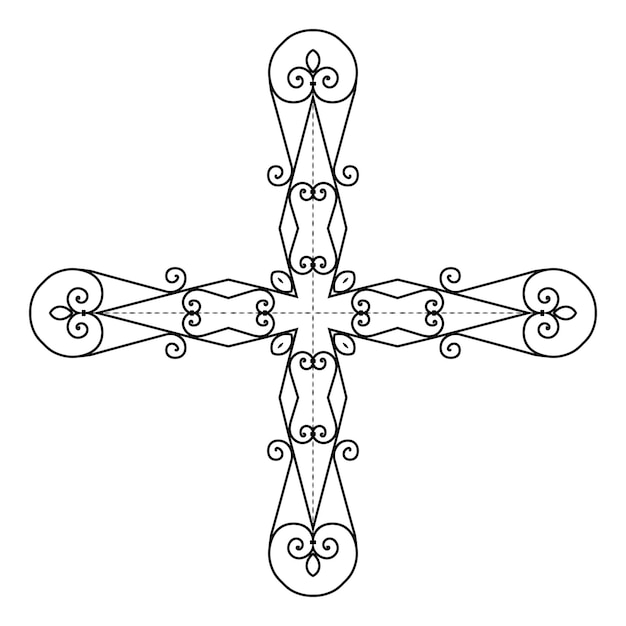 CrossChristian-pictogram Overzichtsillustratie van crossChristian-pictogram voor web