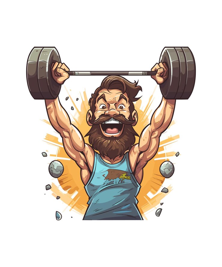 Vector crossfit-illustratie