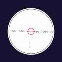 Vector crosshair of sniper rifle, vector