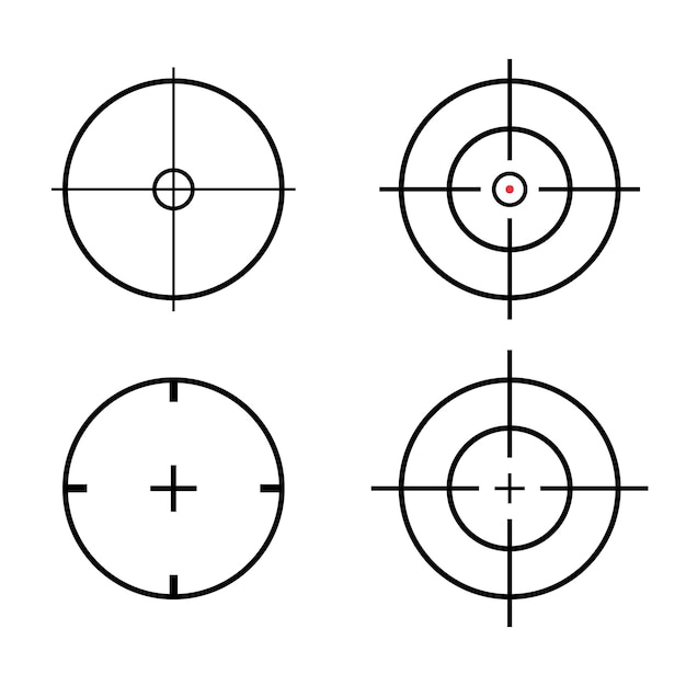 Crosshair vector illustratie set