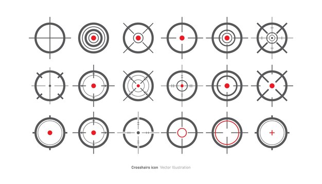 Vector crosshairs icon design vector illustration