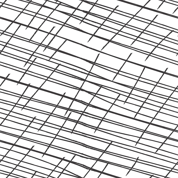 Crosshatch chaotic scratches seamless pattern texture made in hand drawn pencil style