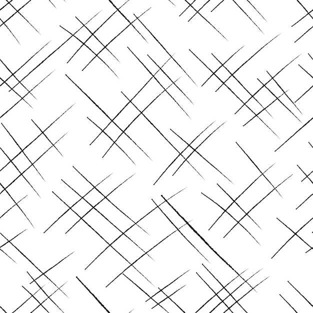 Vector crosshatch-patroon naadloos handtekenpatroon eenvoudige crosshatch-schets