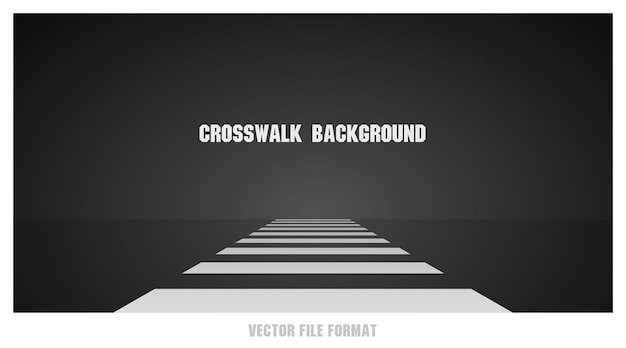 Crosswalk graphic element vector on black background