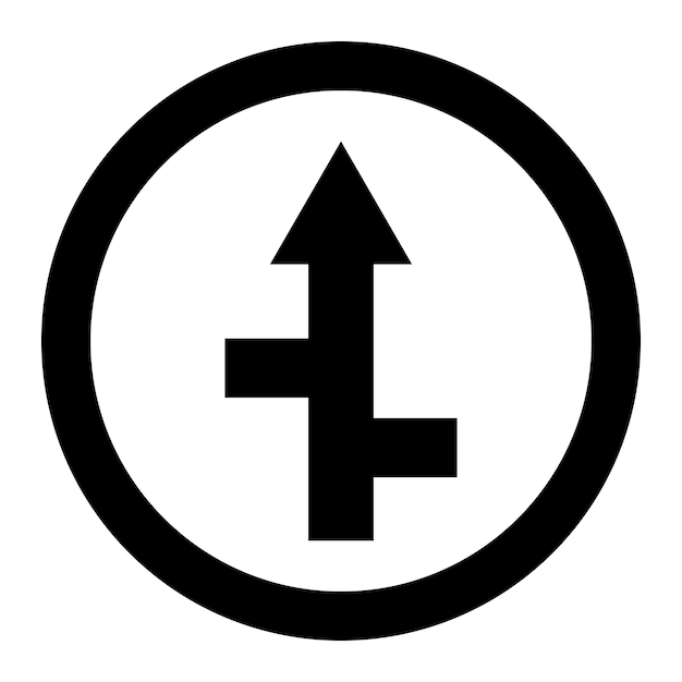 Crossways Vector Icon Design Illustration
